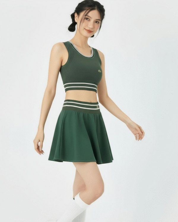 IDW-009-a Set 2 Piezas - Lacoste Canalé - Verde