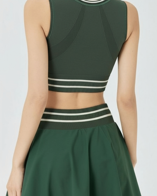 IDW-009-d Set 2 Piezas - Lacoste Canalé - Verde