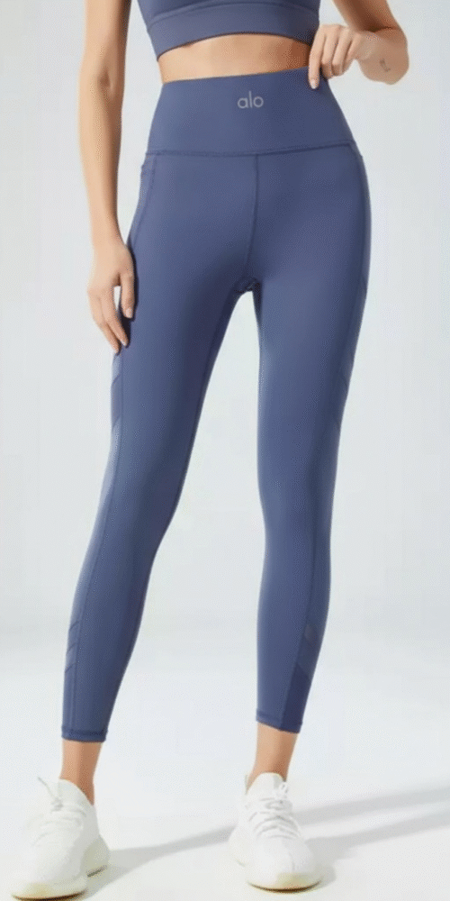 IDW-016 Leggins - Alo Malla Leg - Azul Petroleo