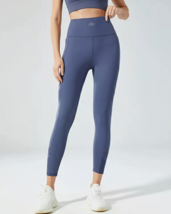 Leggins - Alo Malla Leg - Azul Petroleo