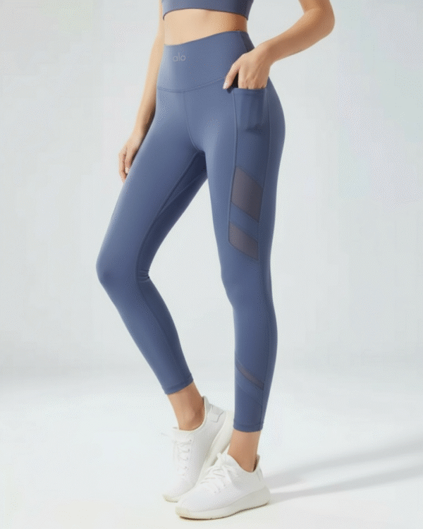 Leggins - Alo Malla Leg - Azul Petroleo