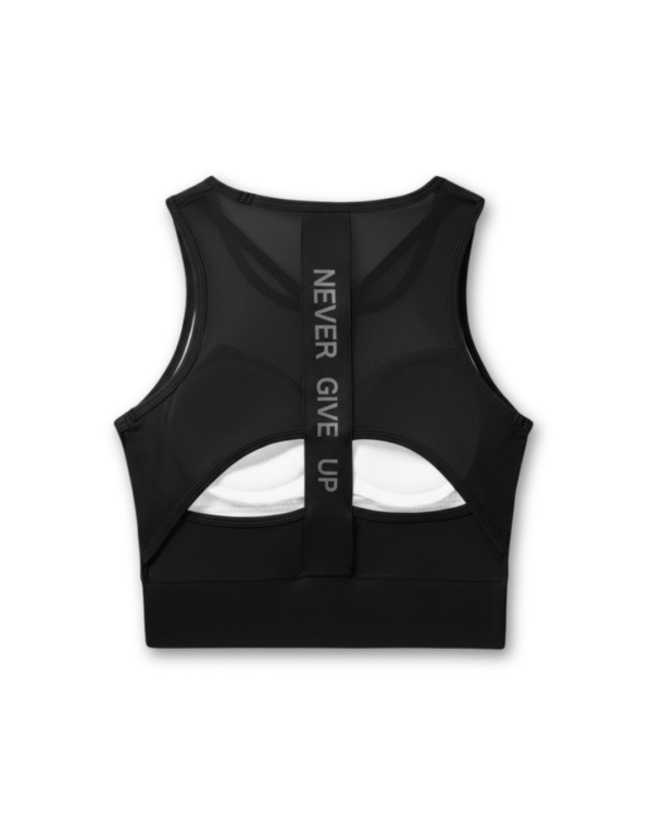 IDW-019-e Top - Alo Never Give Up Espalda - Negro